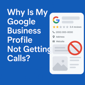 Screenshot of a Google Business Profile with low activity or zero reviews
